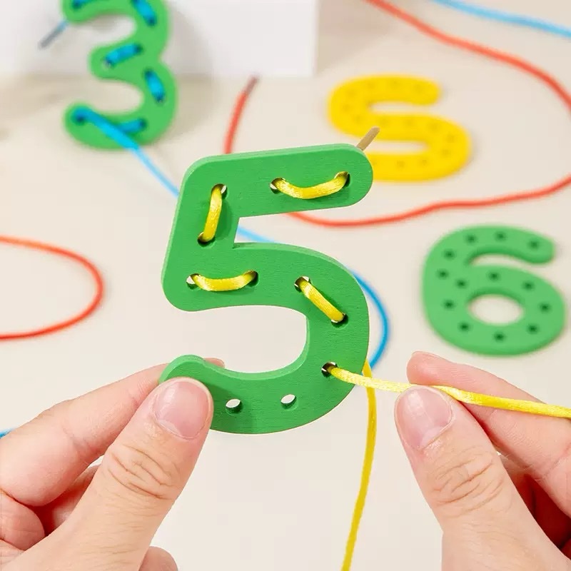 Alphabet + Number Threading & Lacing Toy - Image 2