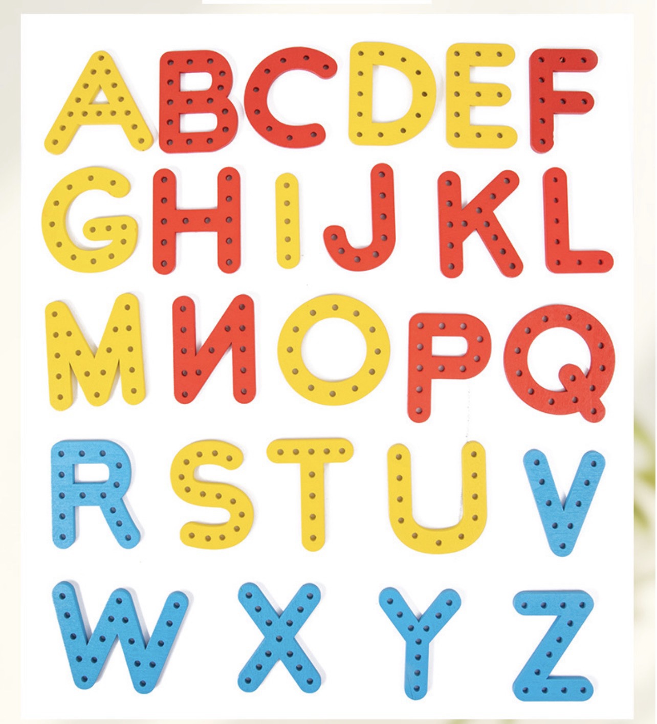 Alphabet + Number Threading & Lacing Toy - Image 5