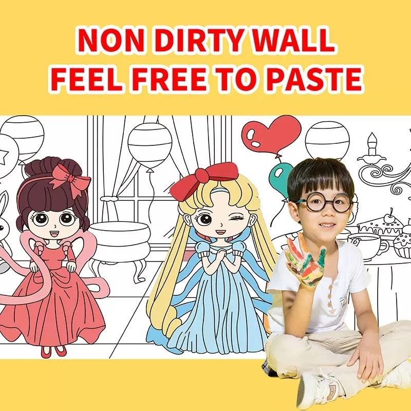 3-Meter Coloring Roll for Kids – Includes FREE Color Pencils! - Image 2