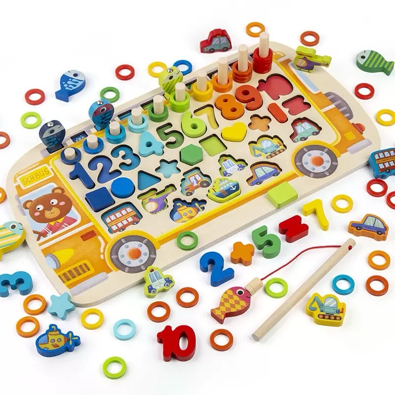 7-in-1 Busy School Bus